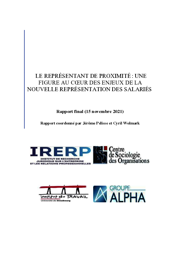 Le représentant de proximité : une figure au coeur des enjeux de la nouvelle représentation des salariés